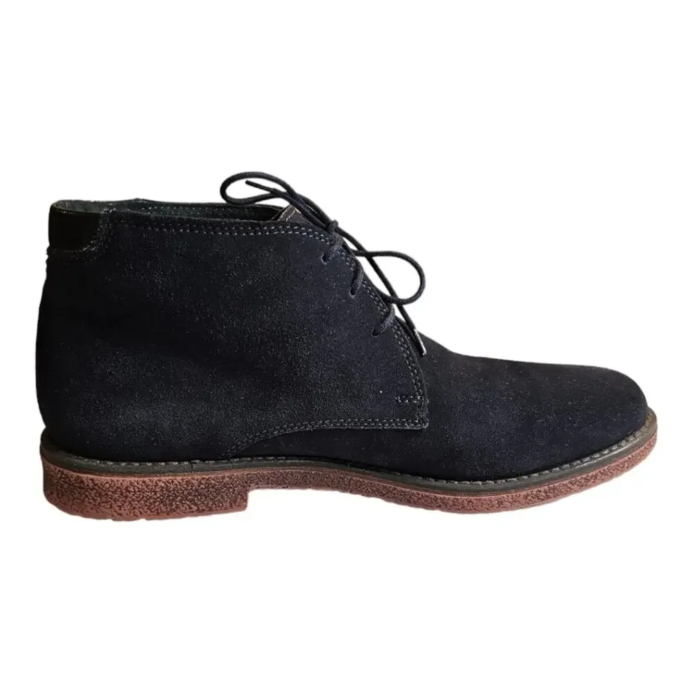 Alfani Blue Suede Lancer Leather Chukka Boots Men 9.5 M